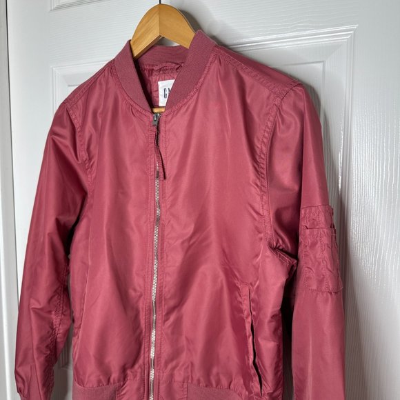 WOMEN'S GAP PINK BOMBER JACKET US SIZE M - Picture 4 of 11